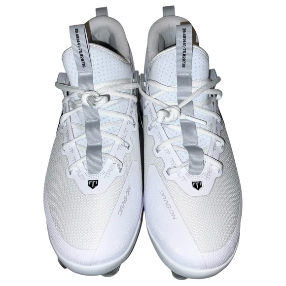 Nike Force Trout 9 Elite MCS Baseball Cleats Men’s Size 12 White Silver Black
